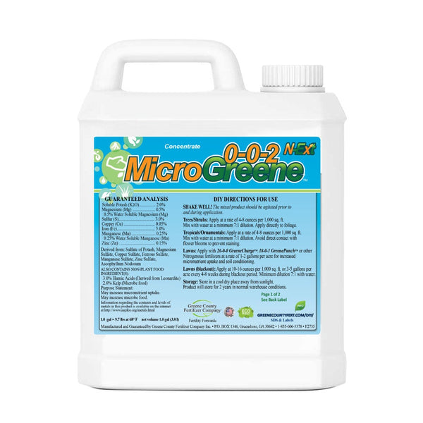 Double Dark 0-0-2 MicroGreene / 7-0-0 Greene EfFect Combo | Two Gallon | N-Ext