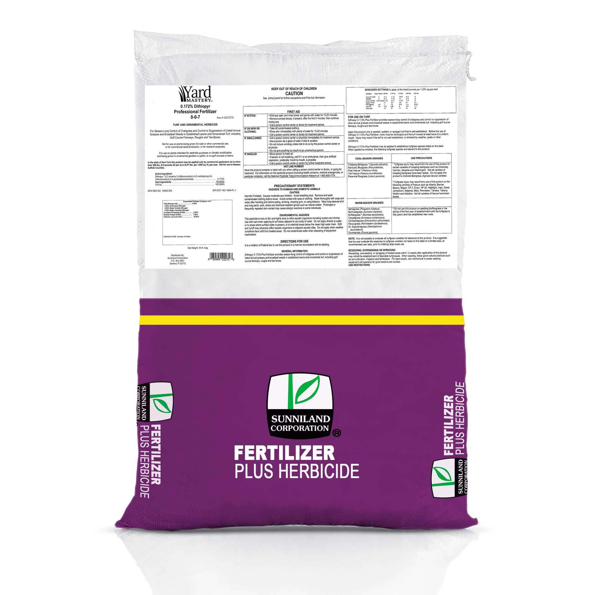 0-0-7 Dithiopyr Pre-Emergent Herbicide with Fertilizer | Sunniland