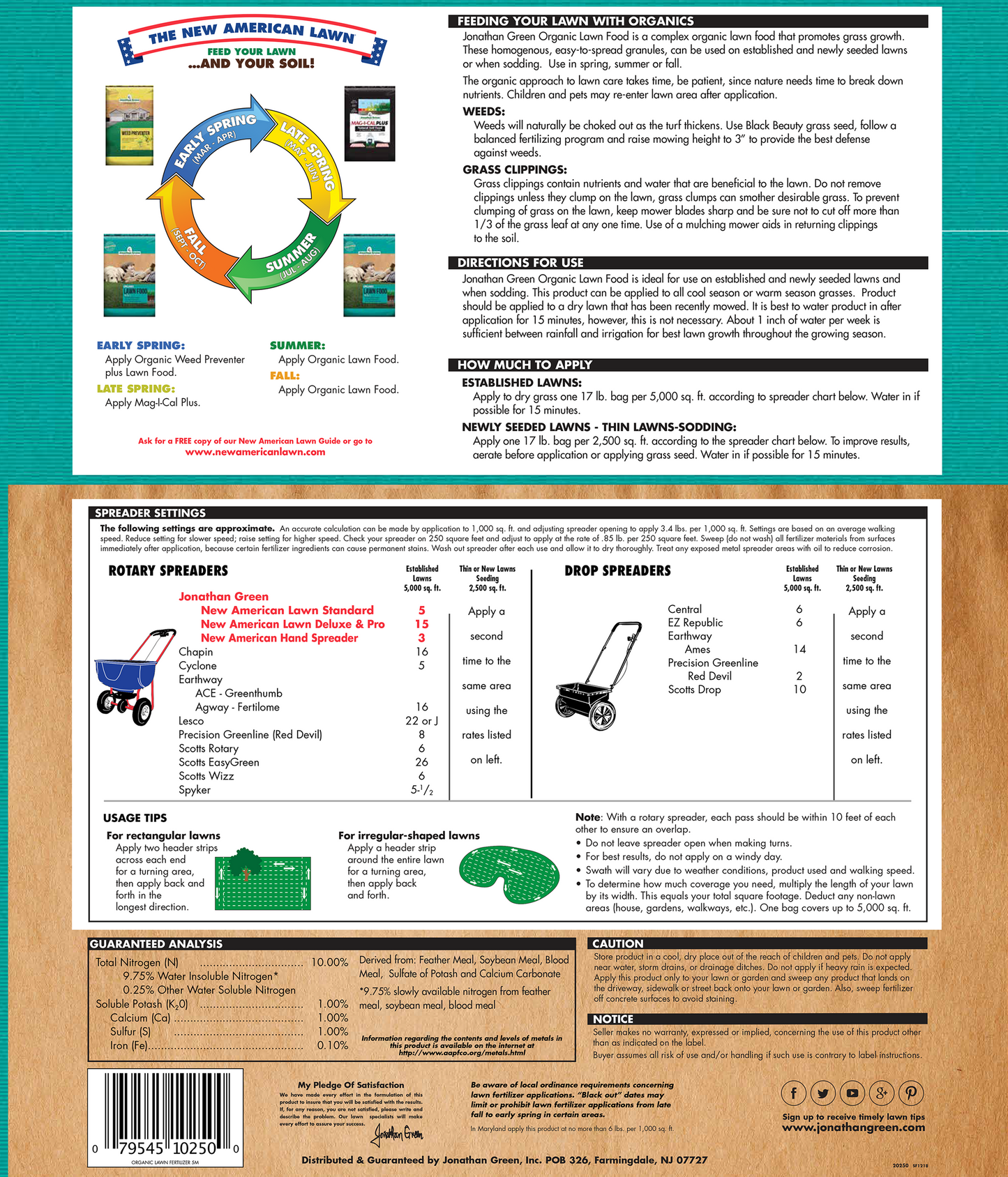 Organic Lawn Food by Jonathan Green