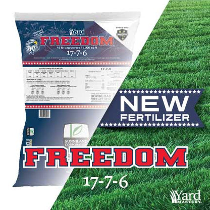 17-7-6 Yard Mastery Freedom Fertilizer  3% chelated Iron, Magnesium and Bio-Nite - Granular Lawn Fertilizer