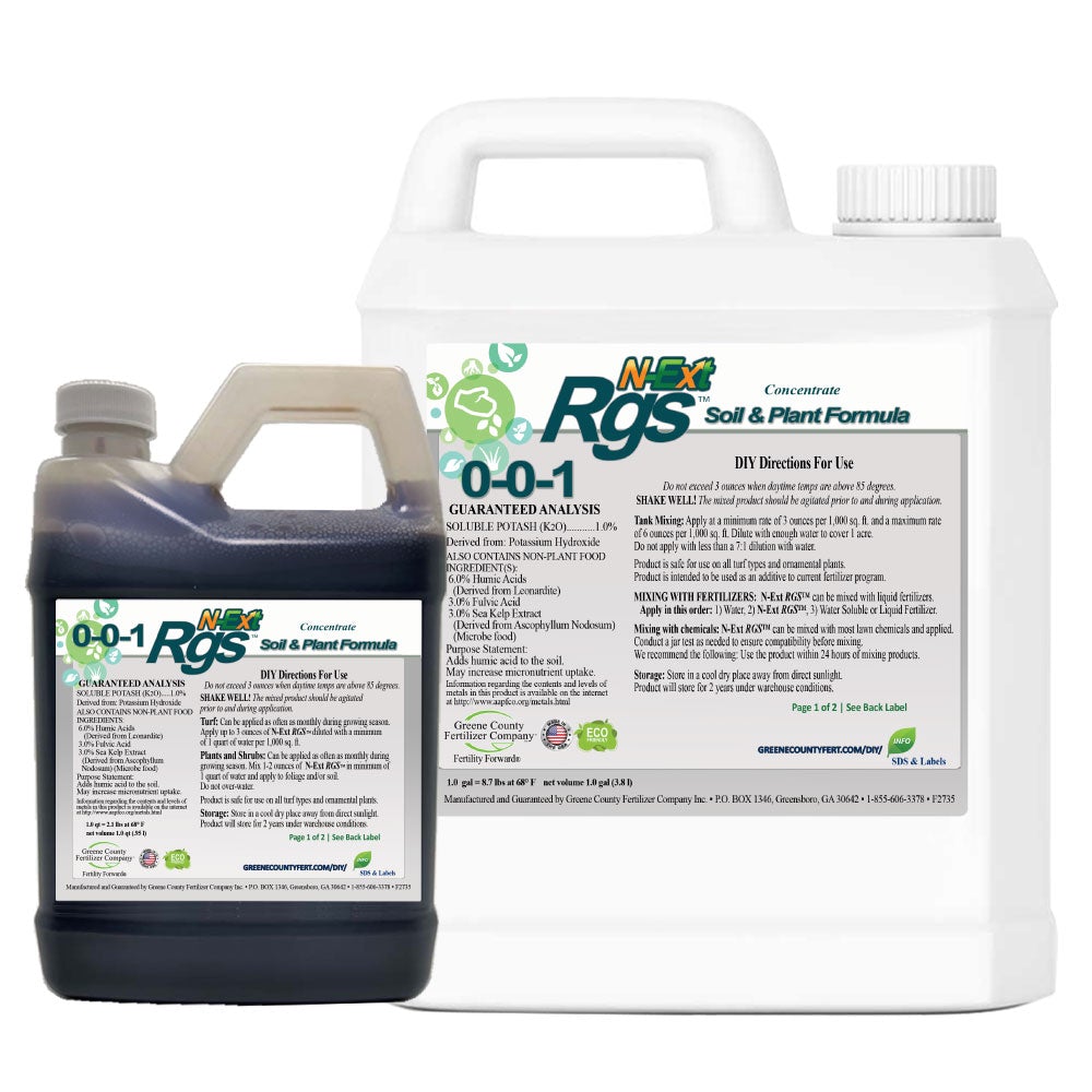 0-0-1 RGS Root Growth Bio-Stimulant, Sea Kelp | N-Ext - NC Grass Plugs